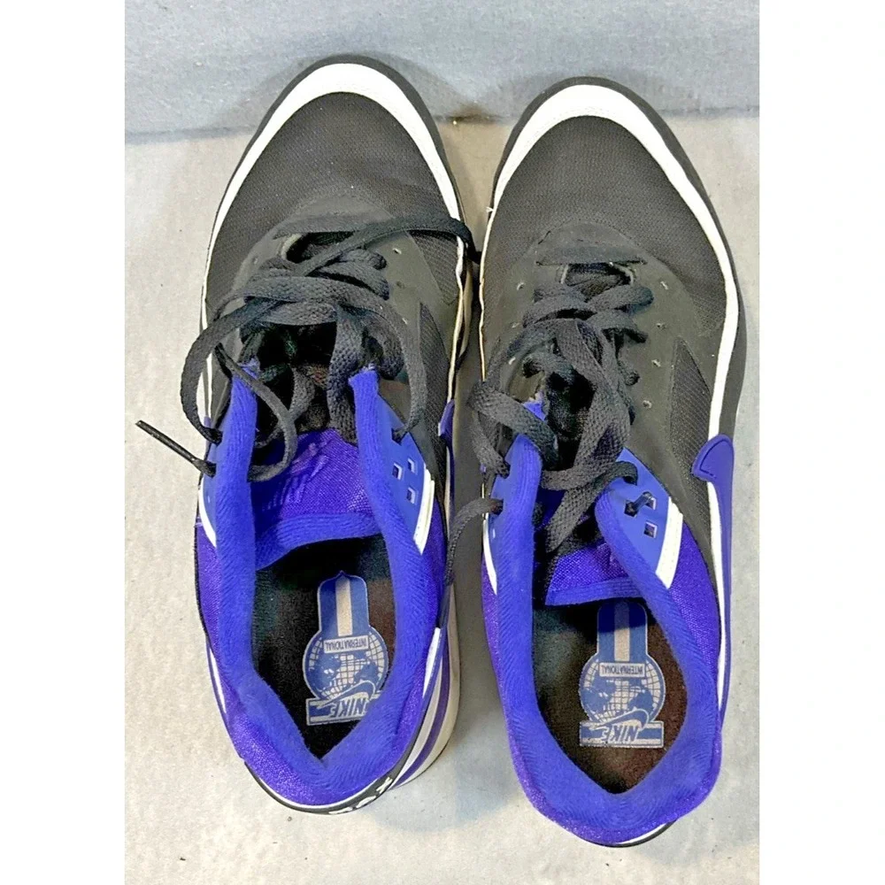2015 Nike Air Max BW Ultra Black Purple White Shoes Mens Size 10.5 819522-051